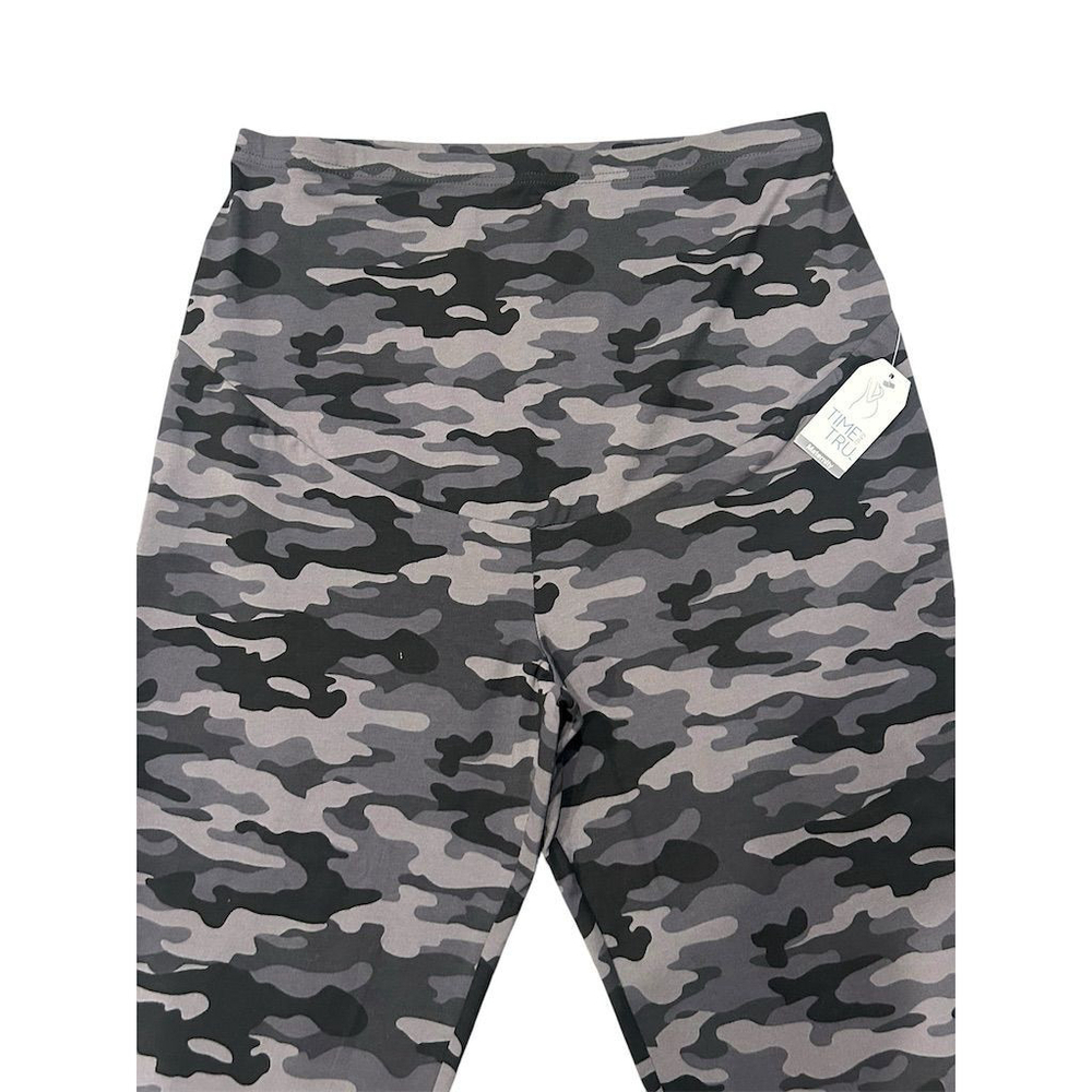 Time And Tru Maternity Leggings XXL Gray Camo Print - Picture 8 of 10